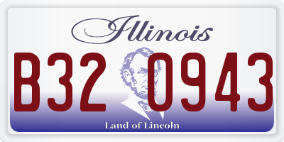 IL license plate B320943
