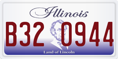 IL license plate B320944