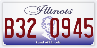 IL license plate B320945