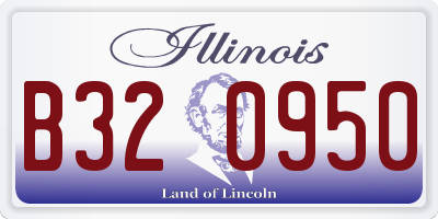 IL license plate B320950