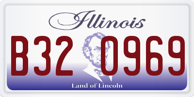 IL license plate B320969