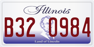 IL license plate B320984