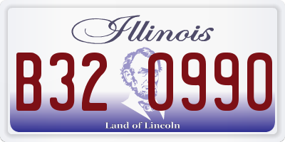 IL license plate B320990
