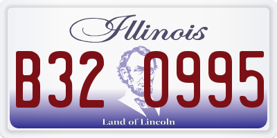 IL license plate B320995