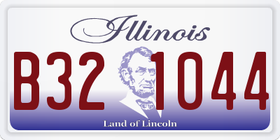 IL license plate B321044