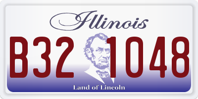 IL license plate B321048