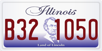 IL license plate B321050