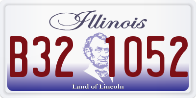 IL license plate B321052