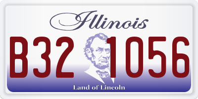 IL license plate B321056