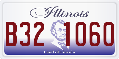 IL license plate B321060
