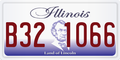 IL license plate B321066