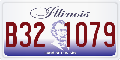 IL license plate B321079