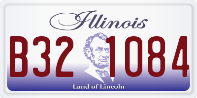 IL license plate B321084
