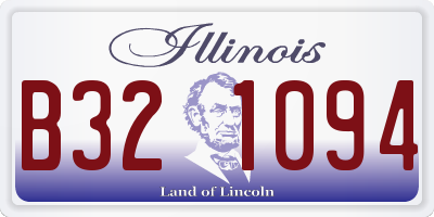 IL license plate B321094