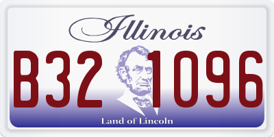 IL license plate B321096