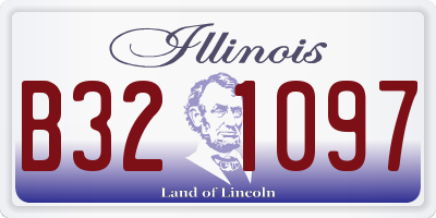 IL license plate B321097