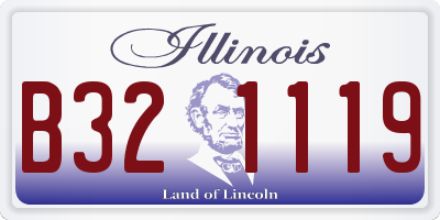 IL license plate B321119