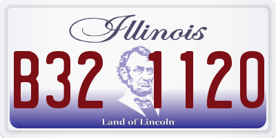 IL license plate B321120