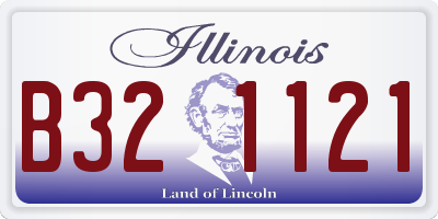 IL license plate B321121