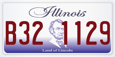 IL license plate B321129