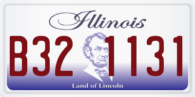 IL license plate B321131