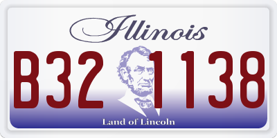 IL license plate B321138