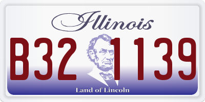 IL license plate B321139