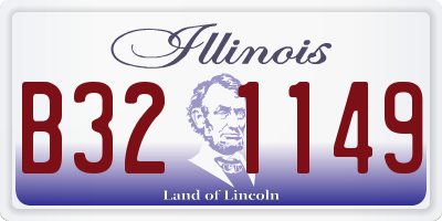 IL license plate B321149