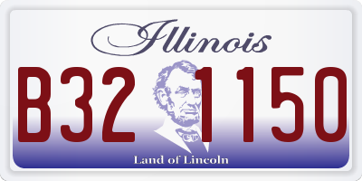 IL license plate B321150