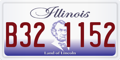 IL license plate B321152
