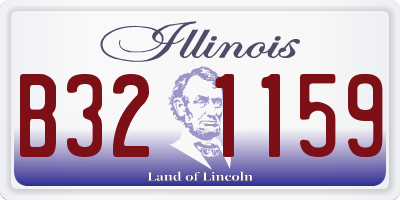 IL license plate B321159