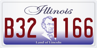 IL license plate B321166