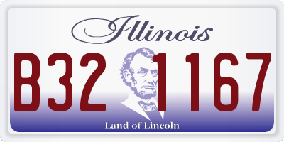 IL license plate B321167