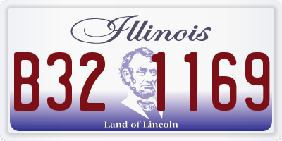IL license plate B321169