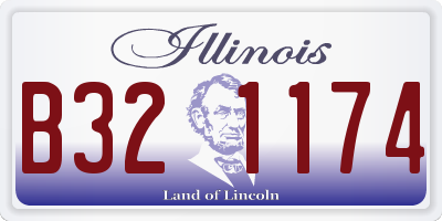 IL license plate B321174
