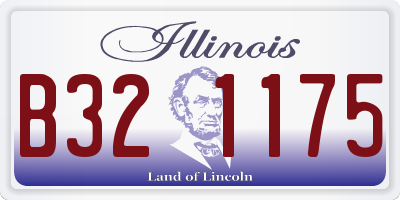 IL license plate B321175