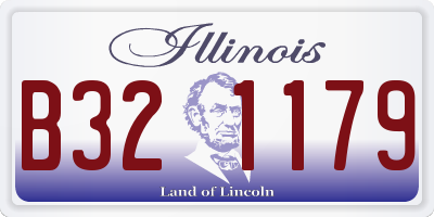 IL license plate B321179