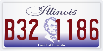 IL license plate B321186