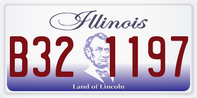 IL license plate B321197