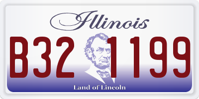 IL license plate B321199