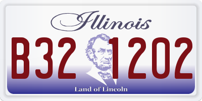 IL license plate B321202