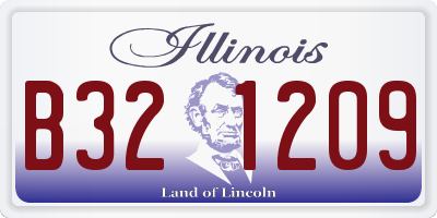 IL license plate B321209