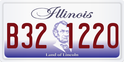 IL license plate B321220
