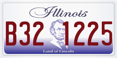 IL license plate B321225