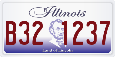 IL license plate B321237