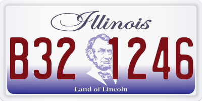 IL license plate B321246