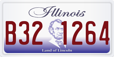 IL license plate B321264