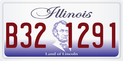 IL license plate B321291