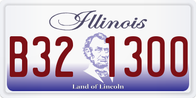 IL license plate B321300