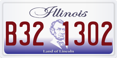 IL license plate B321302